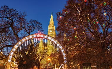 Christmas lights of Vienna, Austria
